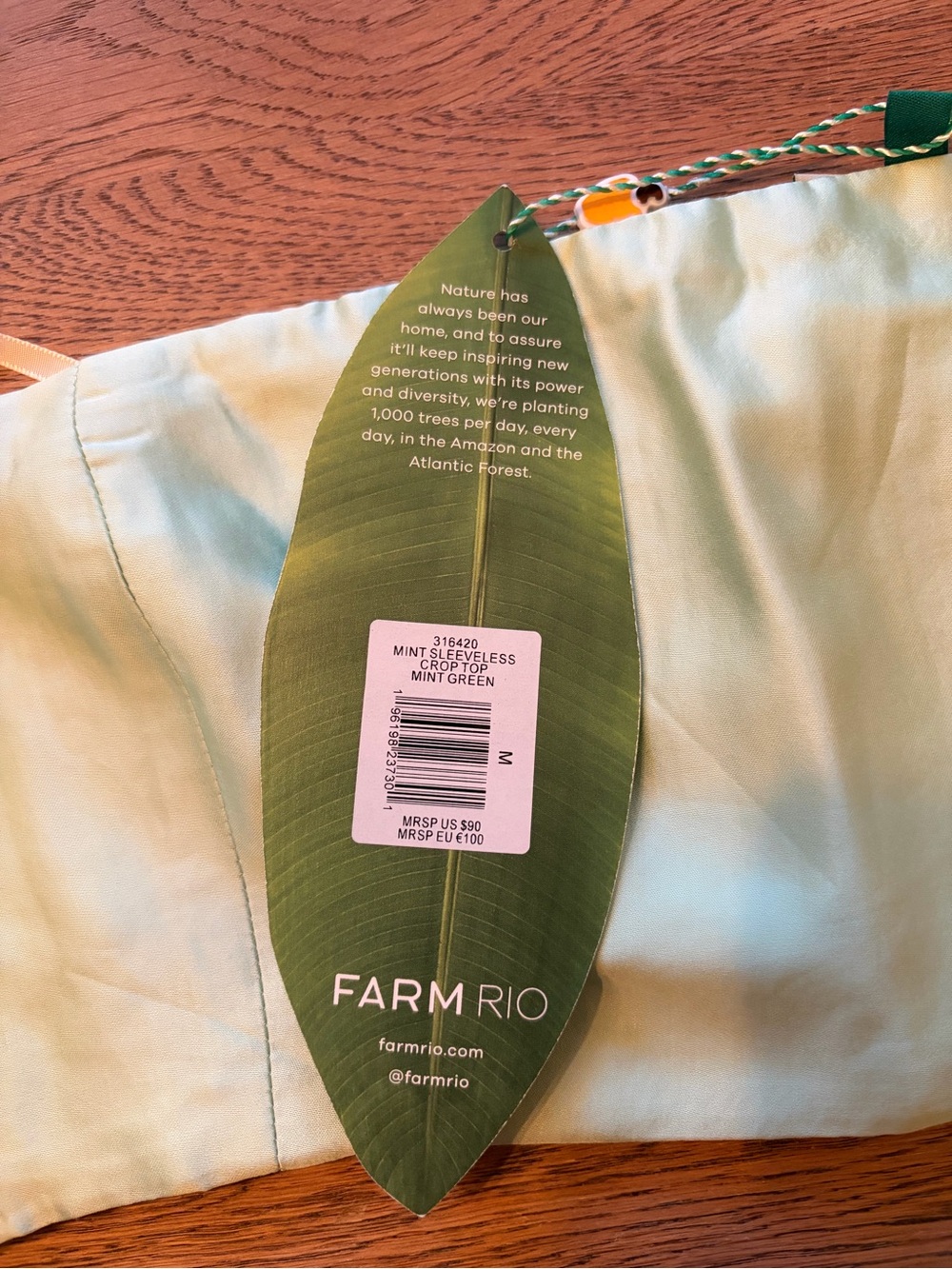 Farm Rio Mint Crop Top - Picture 10 of 10